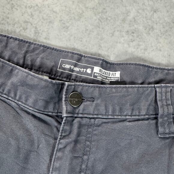 Carhartt Relaxed Fit Cargo Shorts Workwear Gray Utility - Size: 38 - Picture 2 of 7